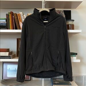 Free Country Large Men’s Fleece Zip Up Dark Gray Good Condition!